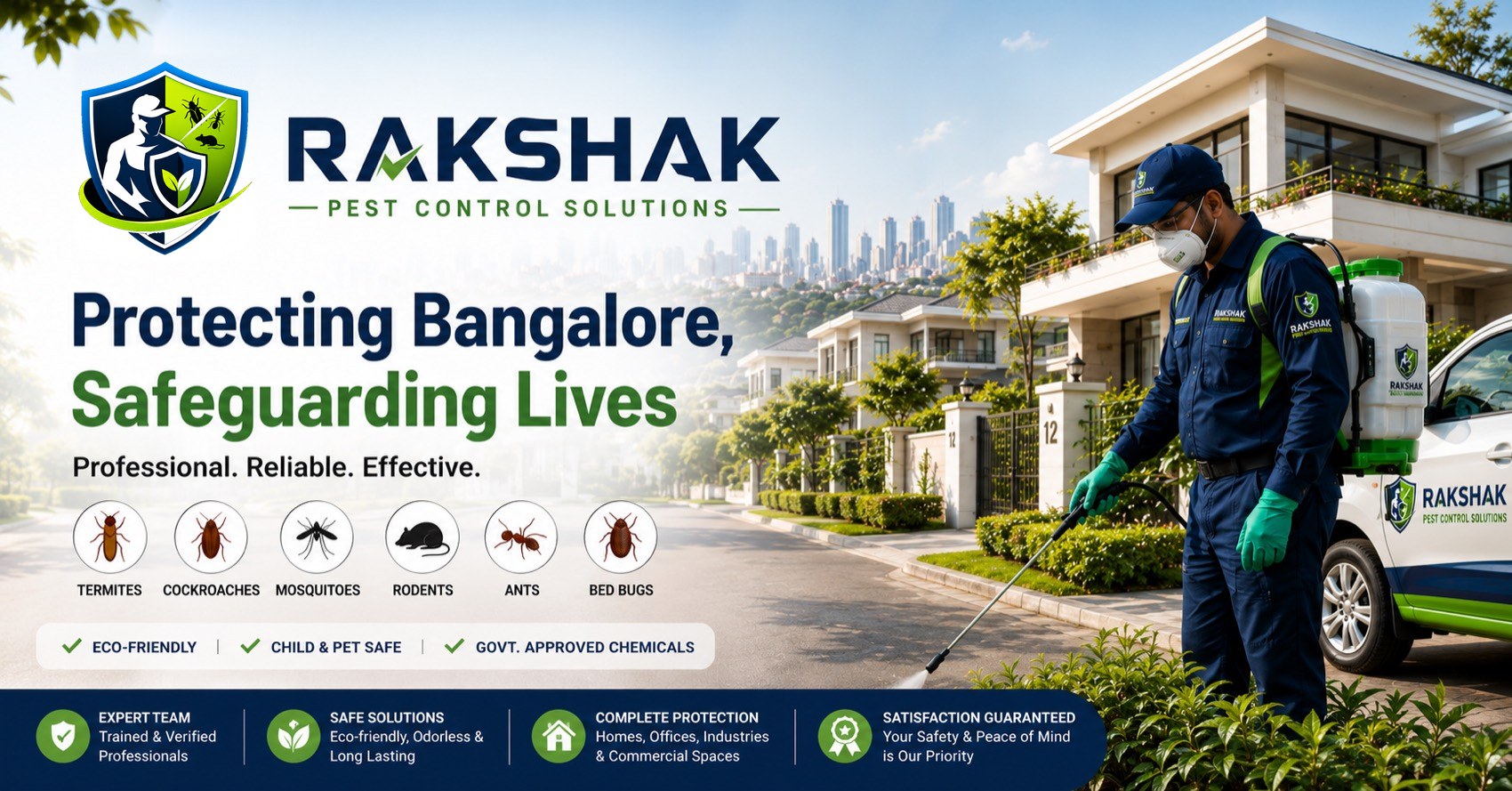 Rakshak Pest Control — Protecting Bangalore, Safeguarding Lives